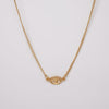 Evil Eye Rose Gold Pendant Chain