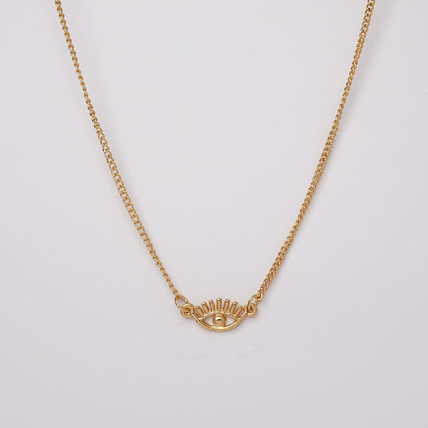 Evil Eye Rose Gold Pendant Chain