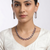 Tourmaline CZ Diamond Blackish Necklace Set/Statement Jewelry