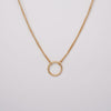 Gold Circle Of Life Pendant Chain