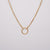 Gold Circle Of Life Pendant Chain
