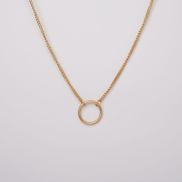 Gold Circle Of Life Pendant Chain