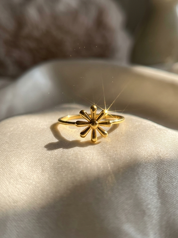 Floral Anti-Tarnish Ring