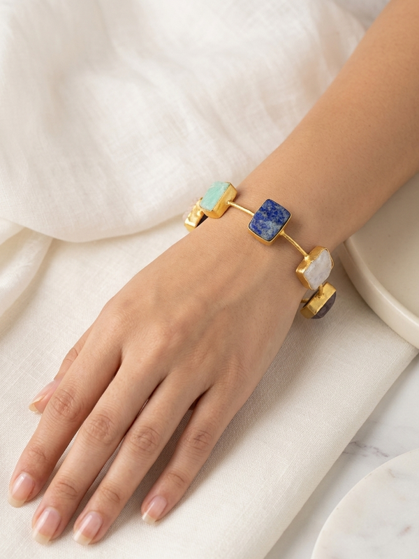 Meraki Multicolor Gemstone Bracelet