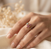 Multicolor Star Design Ring