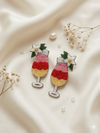 Tropical Drink Beaded Earrings