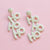 HOHO White Boho Beaded Earrings