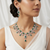 Emerald Green CZ Diamond Necklace Set