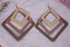 Stylish Handmade Wooden Earrings