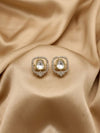 Elegant Gold Polki Diamond Earrings