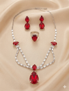 White Cubic Zirconia Stones American Diamond Set
