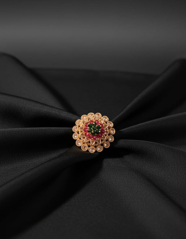 Ethnic Kundan Ring