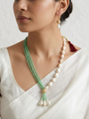 Beads And Pearls Diamond Studded Mala