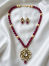 Crystal Pearls Gold Plated Mala