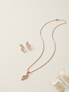 Buy Leaf Rose Gold Pendant Sets