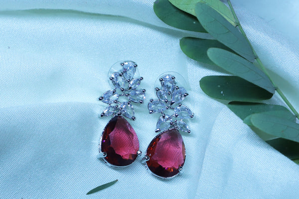 AD Handcrafted Oval Shaped Earrings