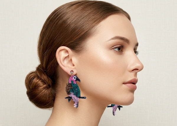 Classic Parrot Handmade UB Earrings