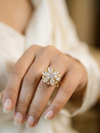 Stunning Diamond Flower Ring