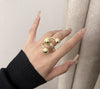 18KT Gold Filled Three Tone Adjustable Ring