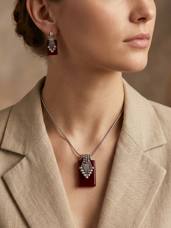 Triangle Shaped Resin Pendant Set (Copy)