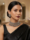 Meraki Ethnic Oxidized Choker Sets for Navratri
