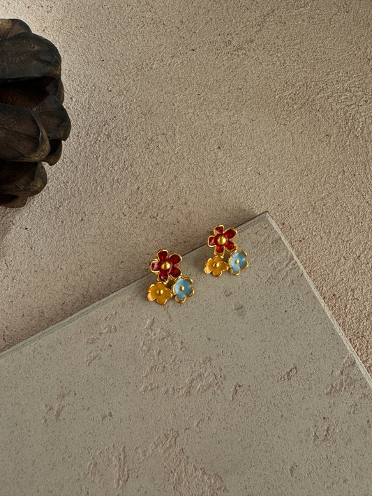 Multicolor Floral Beautiful Earrings