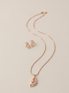 Elegant Rose Gold Pendant Set