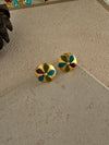 Multicolor Floral Stud Earring