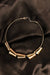 Gold Tone Geometric Statement Necklace
