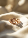 Vintage Cubic Zirconia Rose Gold Ring