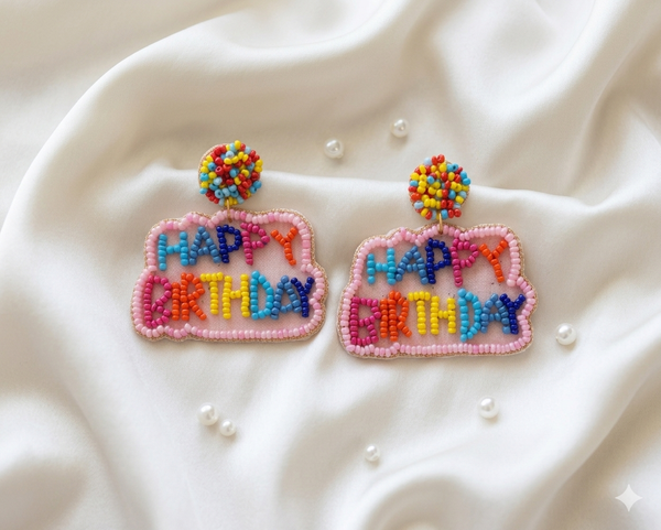Happy Birthday Quirky Earrings