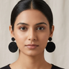 Black Beaded Earrings