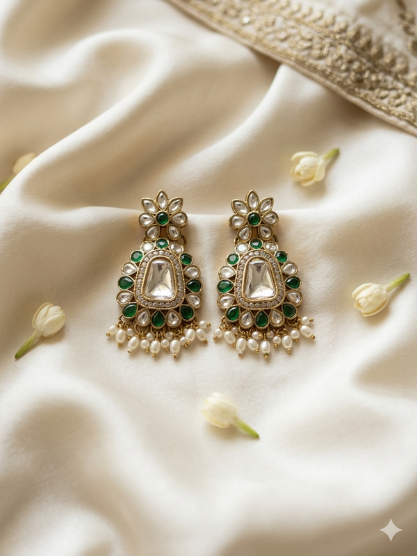 Elegant Kundan Earrings