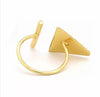 Gold Plated Triangular Ring