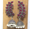 Buy Women`s Silver Plated Oxidized Pearl Earrings