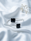 Silver Monalisa Rectangular Stone Bracelet