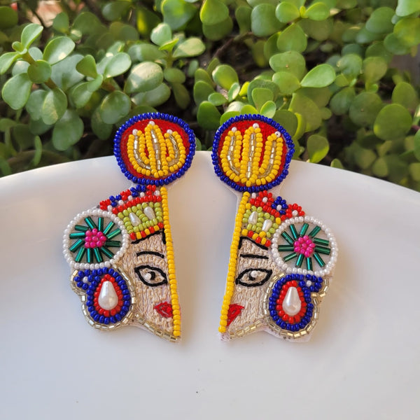 Buy Beads Durga Earrings