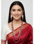 Meraki Trends Red & White Ukrainian Beaded Long Set