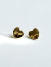 Golden Heart Studs