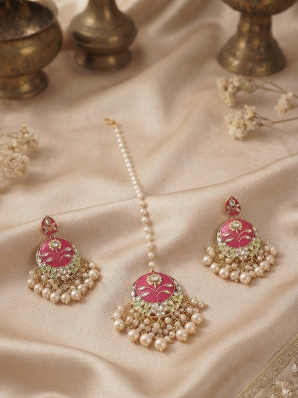 Minakari with Pearls Tikka
