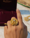 Flower Design Gold Plated Ring