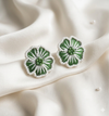 Flower Design Beaded Earrings