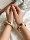 Buy Meenakari Elephant Design Bangles
