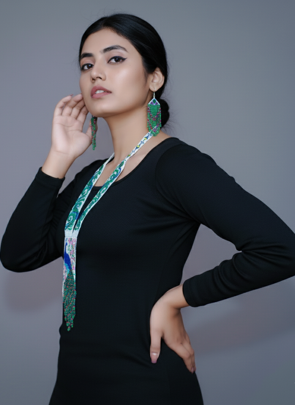 Premium Peacock Design Layered Set