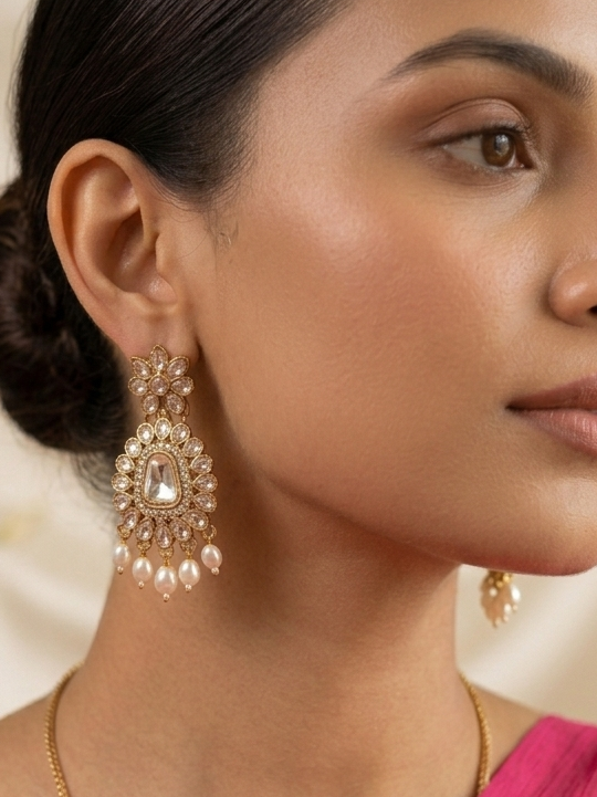 Elegant Kundan Earrings
