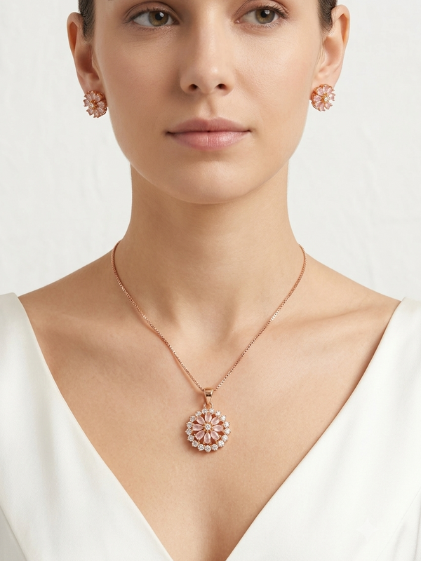 AD Flower Pendant Set