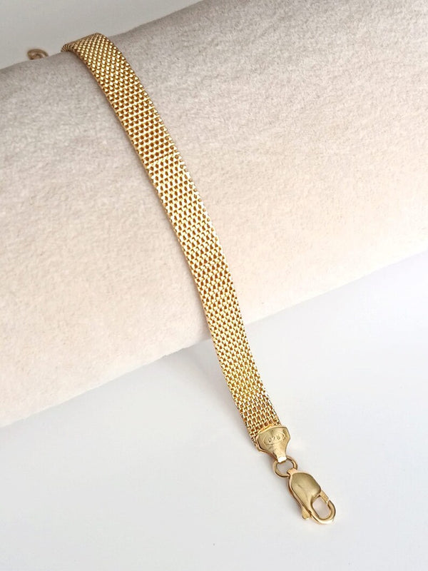 Stainless Steel Gold Plated Chain Bracelet