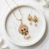 AD Green with Ruby Pendant Sets