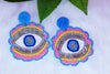 Evil Eye Multicolor Beads Earrings
