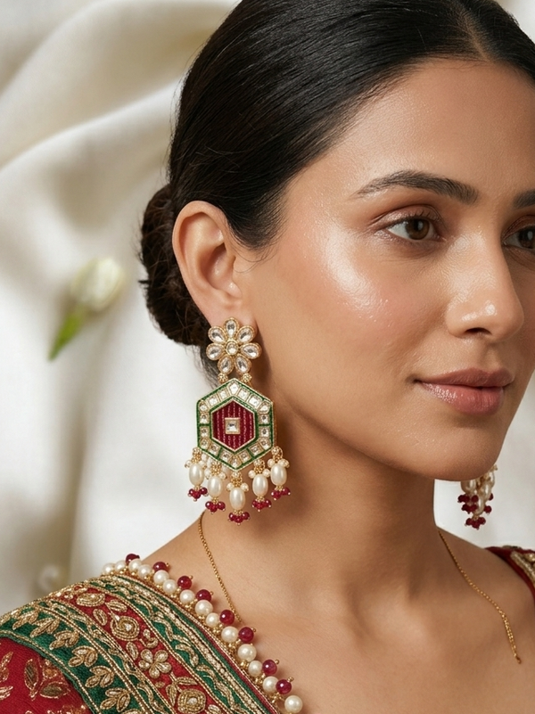 Kundan Pokli Earrings